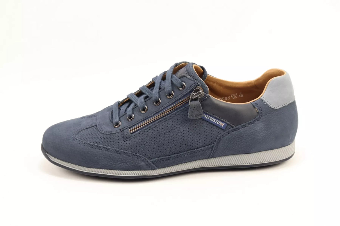 Mephisto Mephisto - Leon 3195/6145/25504 jeans blue - Veterschoenen sneakers - Blauw